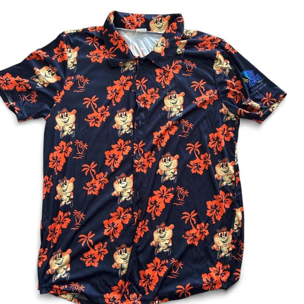 Baseball Hawaiian Shirt Men XL